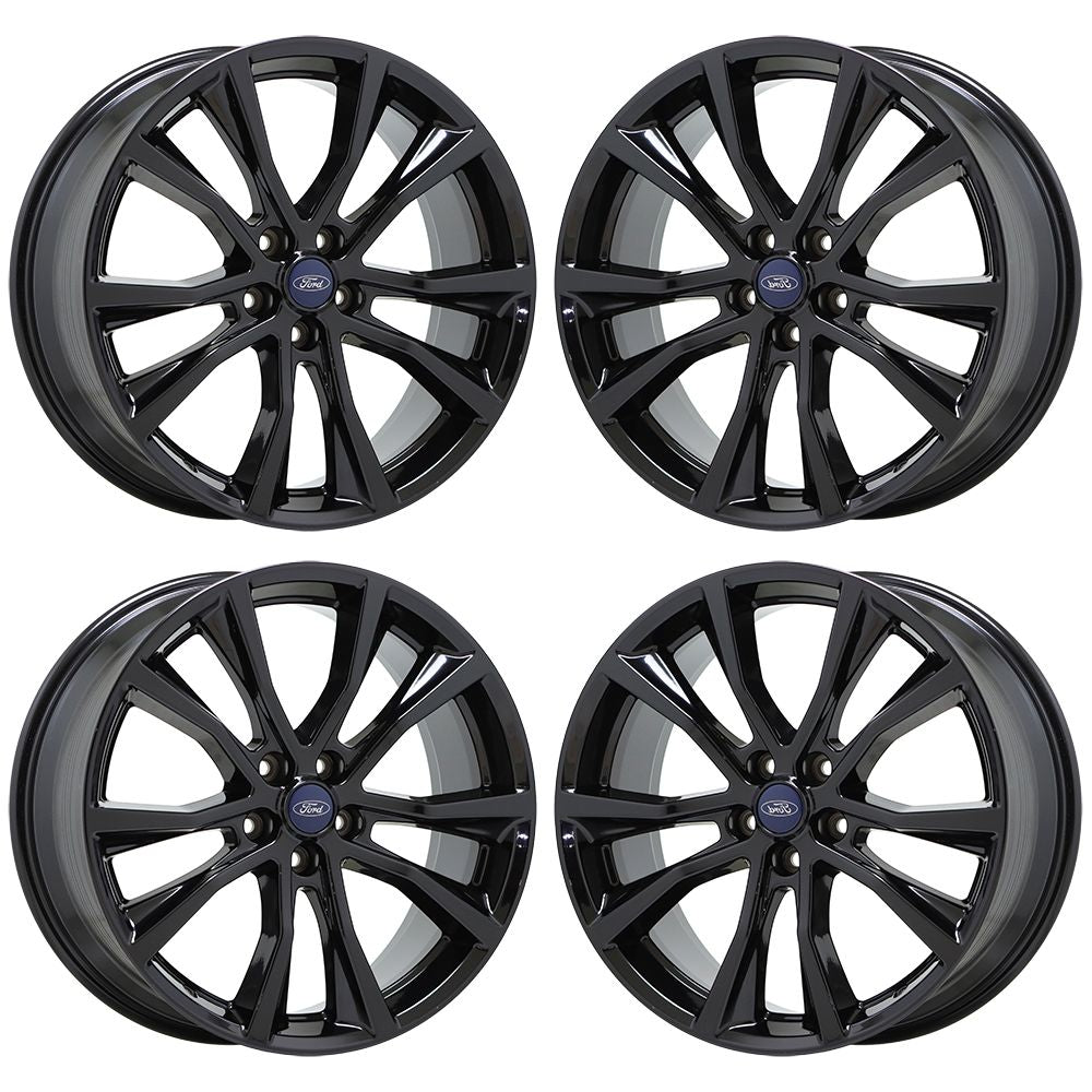 20" Ford Explorer Flex Gloss Black wheels rims Factory OEM set 10113 EXCHANGE